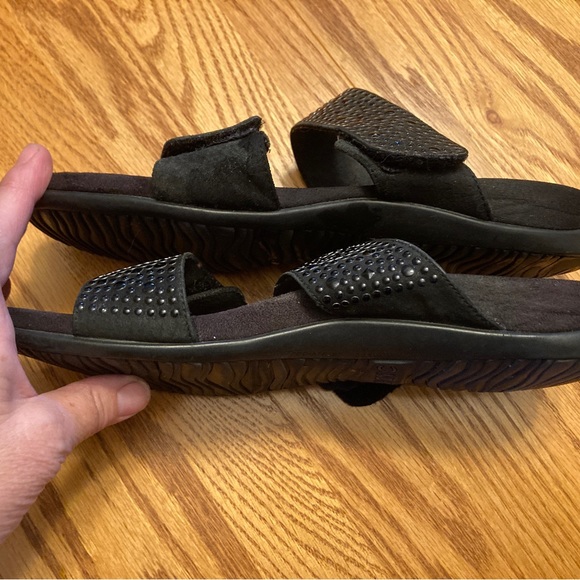 Vionic Two Cross Strap Jeweled Sandals - Picture 4 of 6